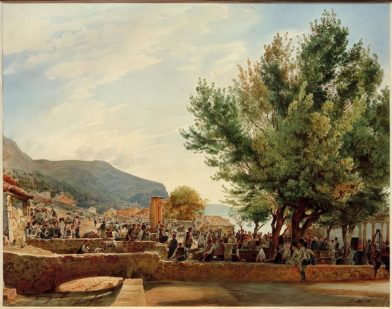 Ragusa Çarşısı by Rudolf von Alt