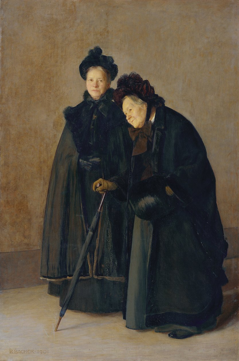 İki kız kardeş by Rudolf Bacher