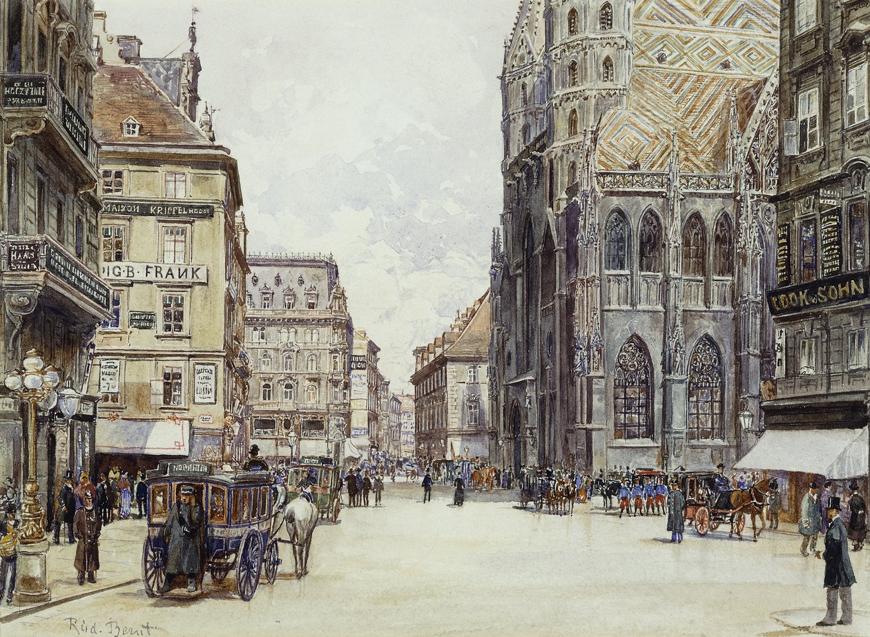 Stefan Platz, Viyana by Rudolf Bernt