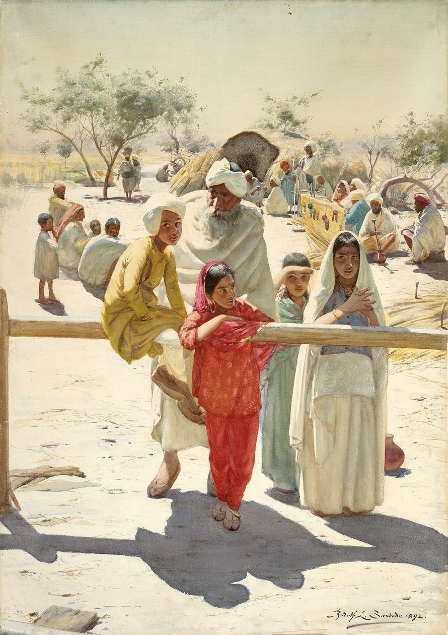 Trende Bir Peep, Hindistan, 1892 by Rudolf Der G. Swoboda