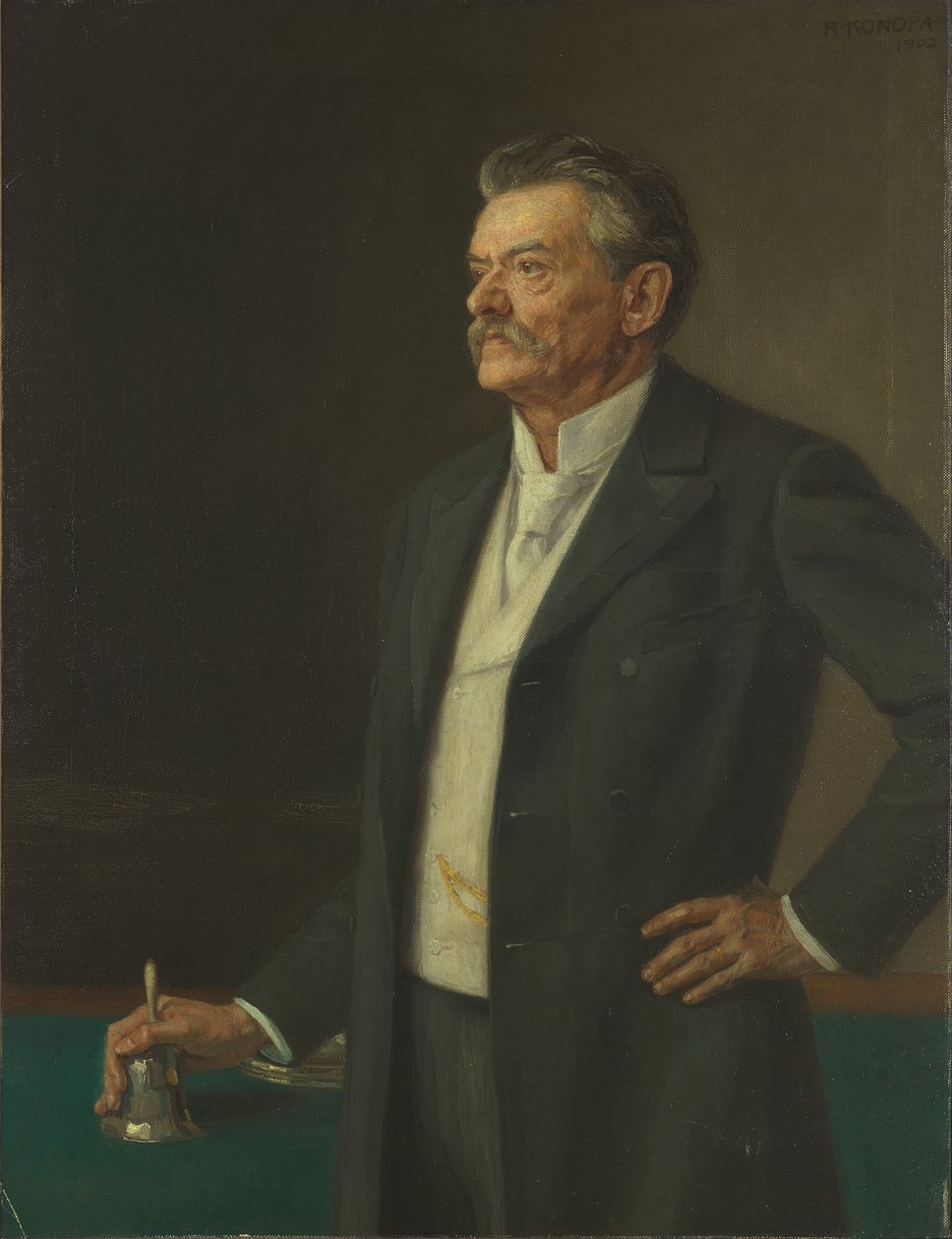 Reichstag Başkanı Dr. Theodor Kathrein by Rudolf Konopa
