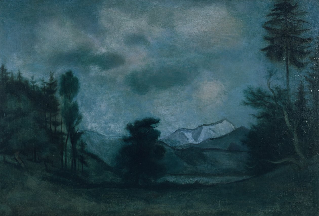 Alp Manzarası by Rudolf Kremlicka