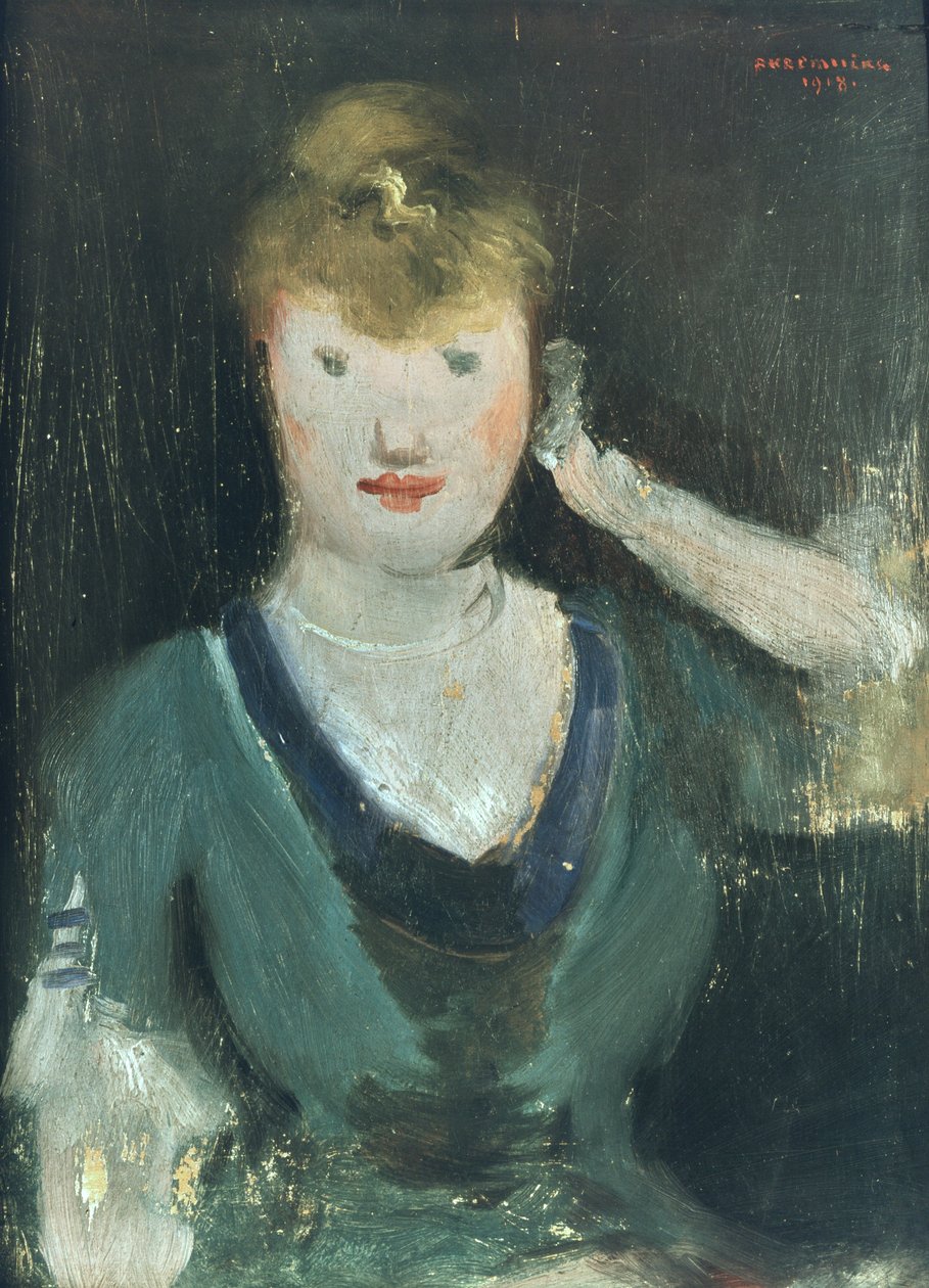 Bir Kafeden Kız by Rudolf Kremlicka