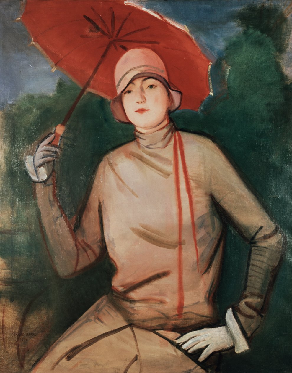 Sanatçının Karısının Portresi by Rudolf Kremlicka