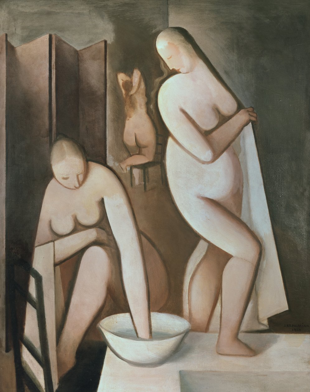 Banyolarında Üç Kadın by Rudolf Kremlicka