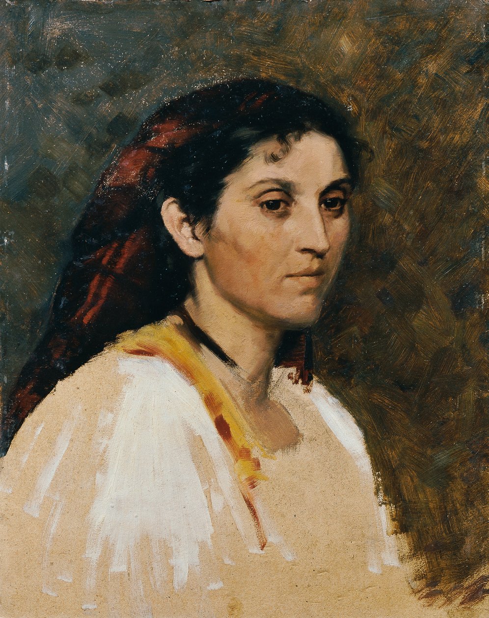 Bir Romalı Kadının Başı by Rudolf Schick