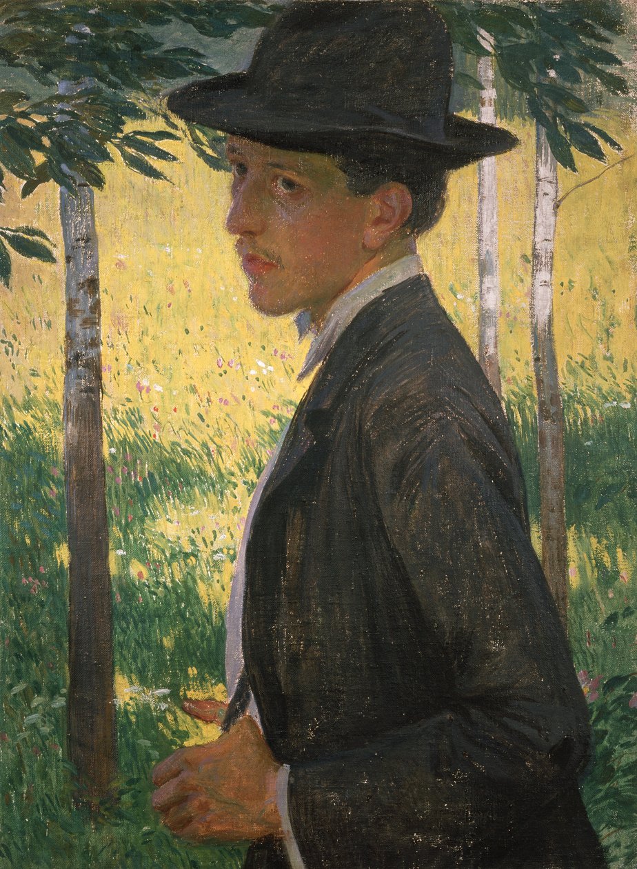 Otoportre, 1905 civarı (tuval üzerine yağlı boya) by Rudolf Vejrych