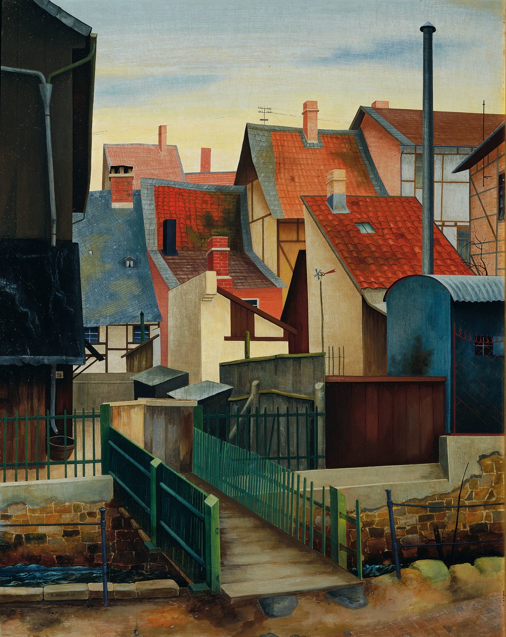 Köpek kulübesinde (Goslar'da) by Rudolf Wacker