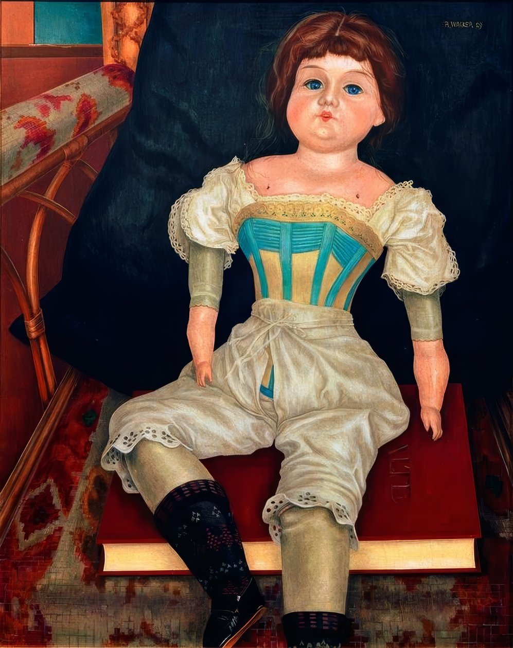 korse ile bebek by Rudolf Wacker