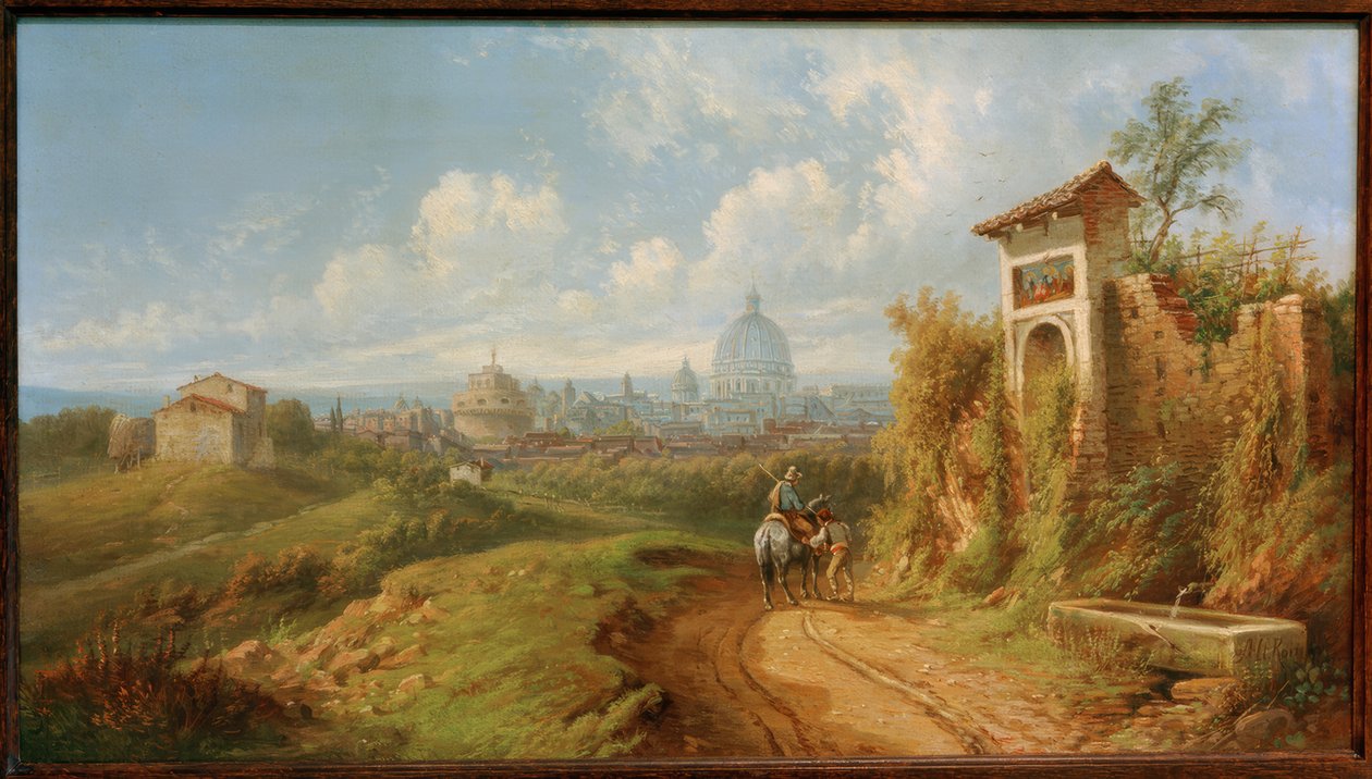 Roma manzarası by Rudolf von Alt