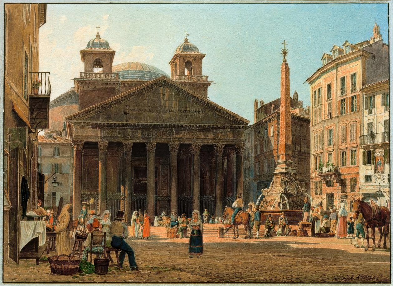 Das Pantheon und die Piazza della Rotonda Roma