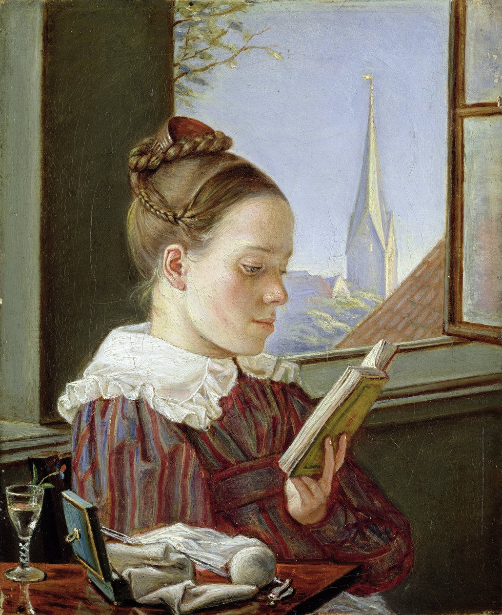 Minna Wasmann, sanatçının kız kardeşi (1811-36), 1822 by Rudolph Friedrich Wasmann