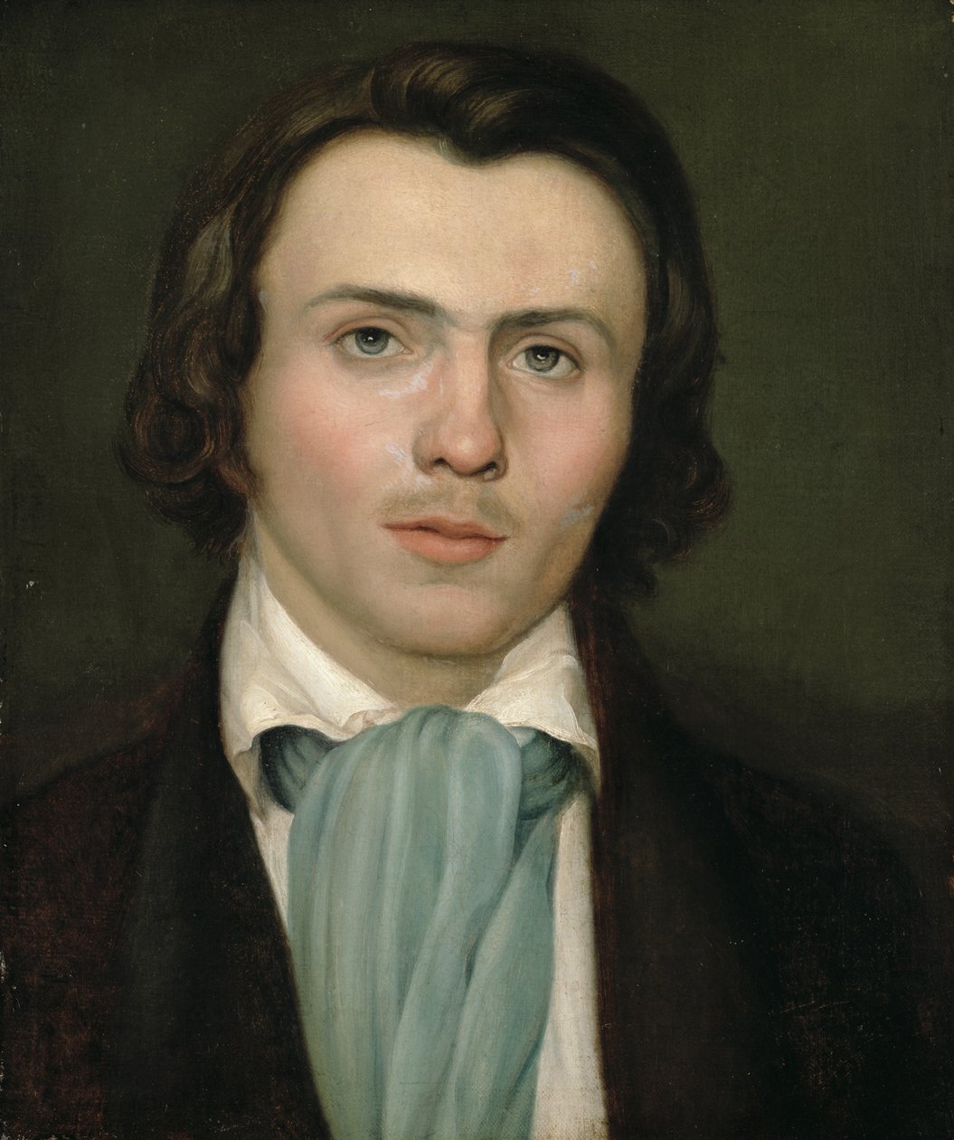 genç bir adam portresi by Rudolph Friedrich Wasmann