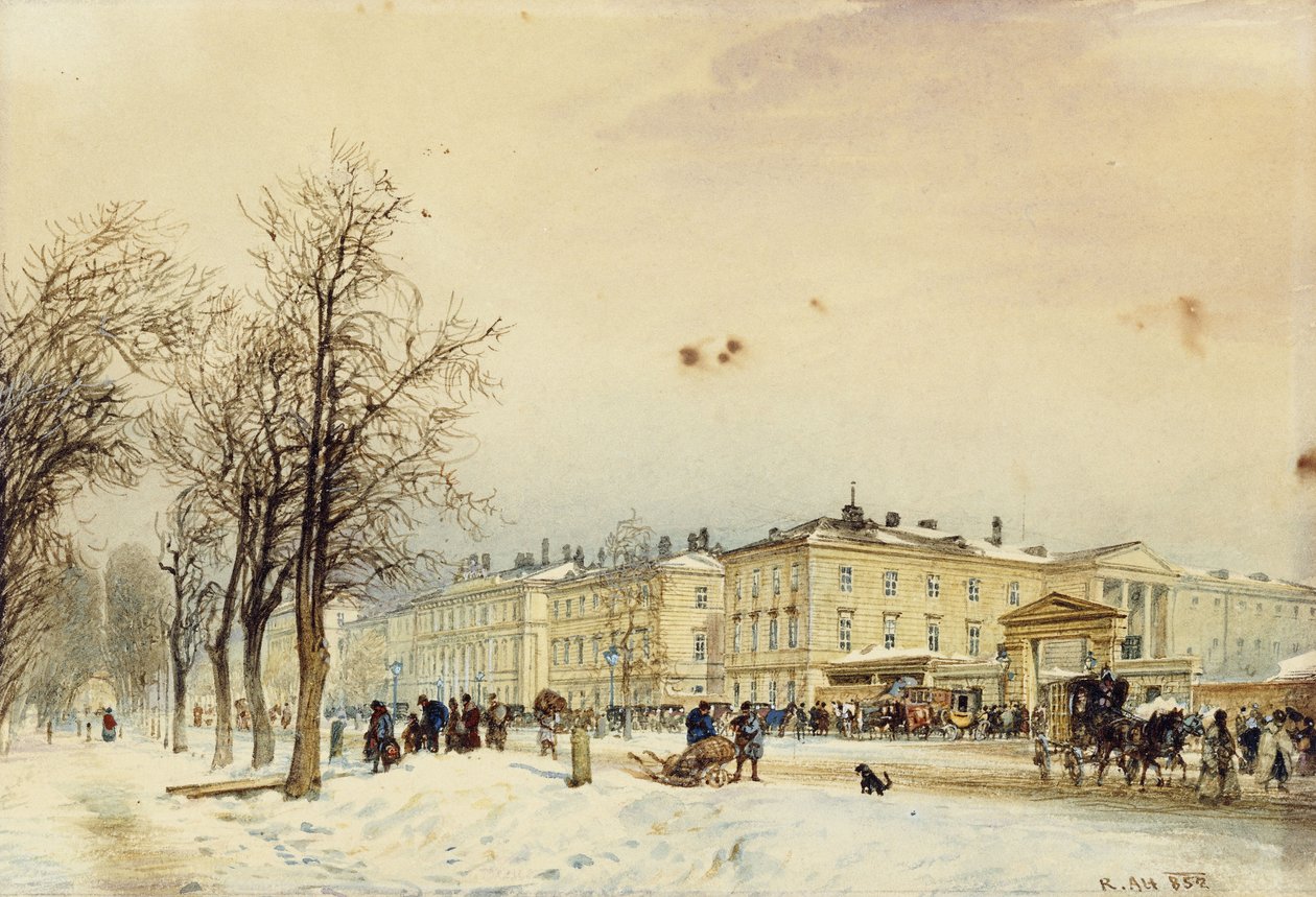 Kuzey İstasyonu, Viyana; Nordbahnhof, Viyana, 1852 by Rudolf von Alt