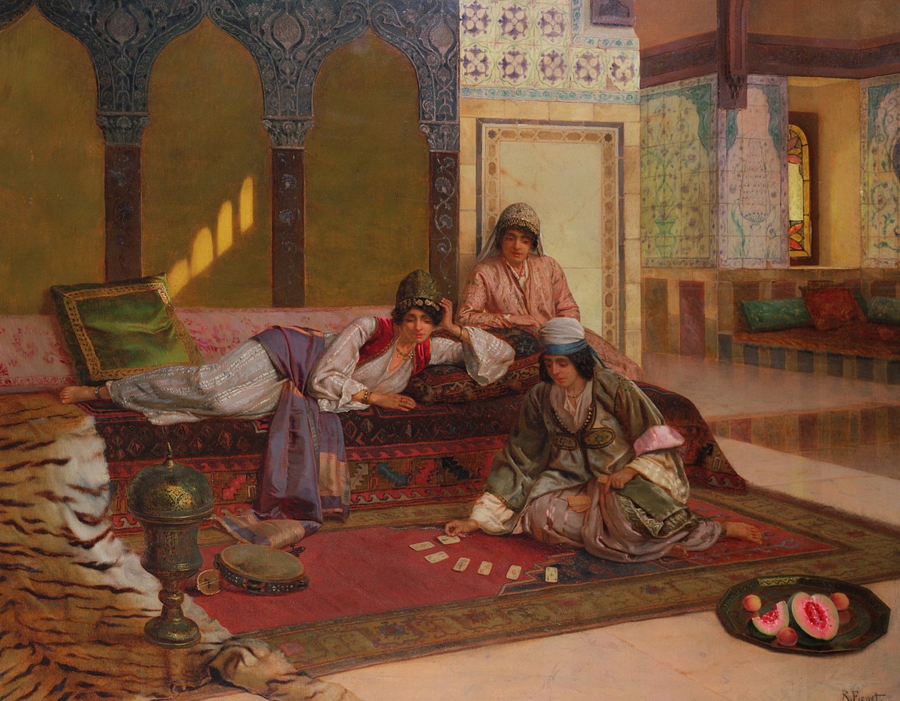 Haremde Boş Saatler by Rudolphe Ernst