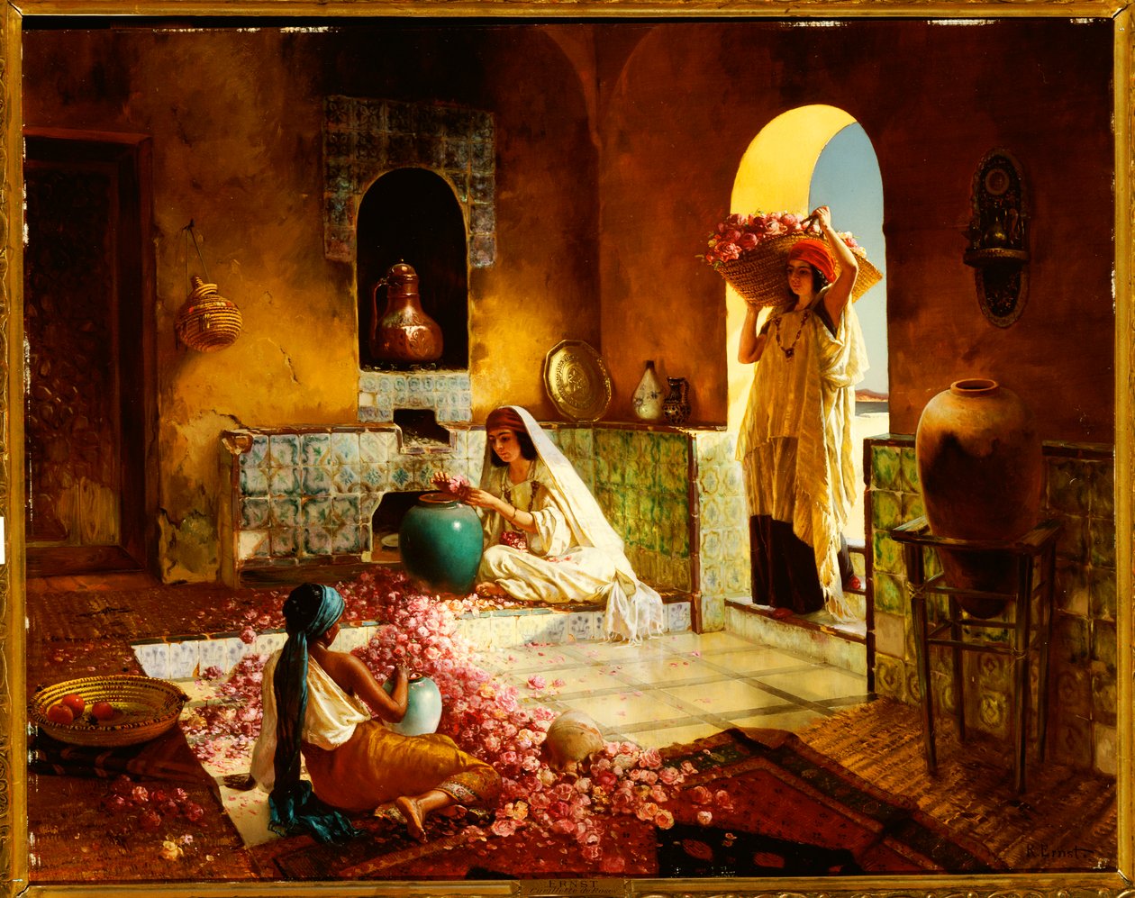 Güllerin Toplanması by Rudolphe Ernst