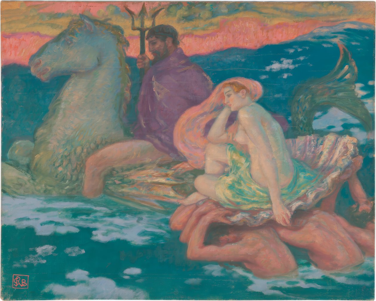Poseidon ve Amphitrite by Rupert Bunny