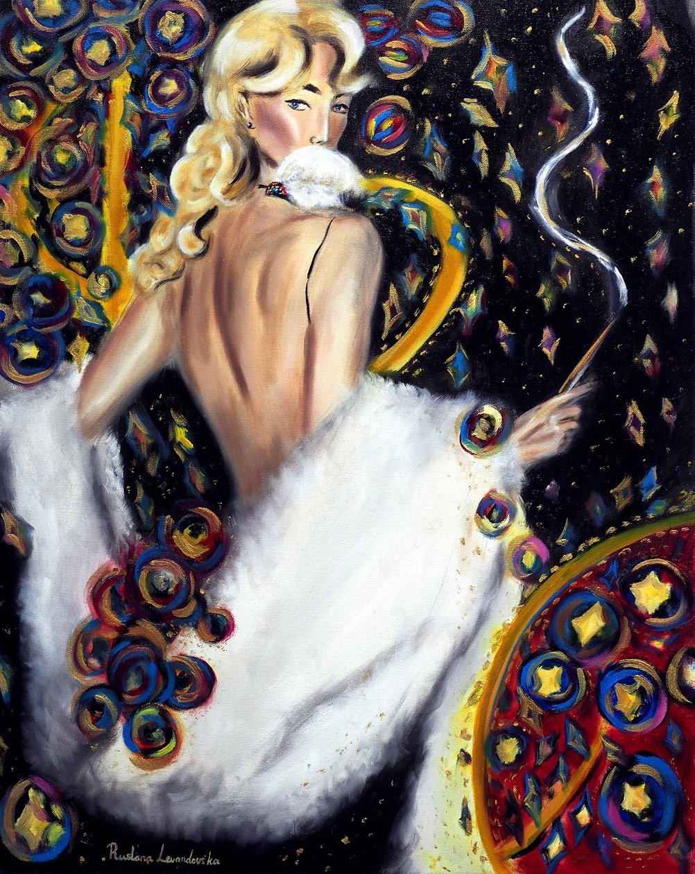 Gece Yıldızı, 2025 (tuval üzerine yağlıboya) by Ruslana Levandovska