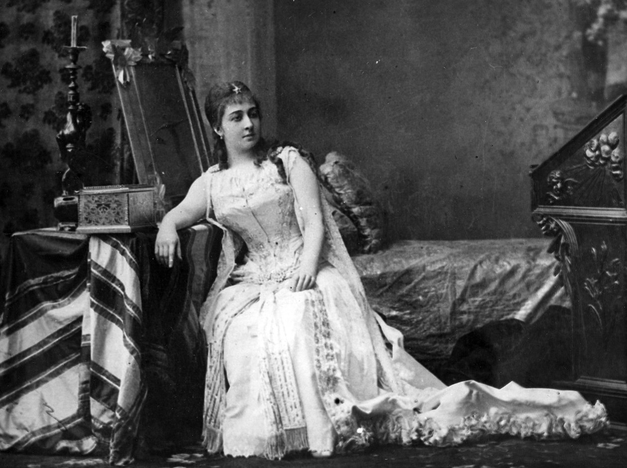 Nina Alexandrovna Fride, Desdemona rolünde, 1897 by Russian Photographer