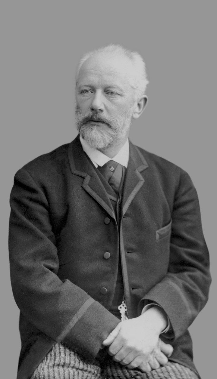 Pyotr İlyiç Çaykovski, 1890 dolayları by Russian Photographer