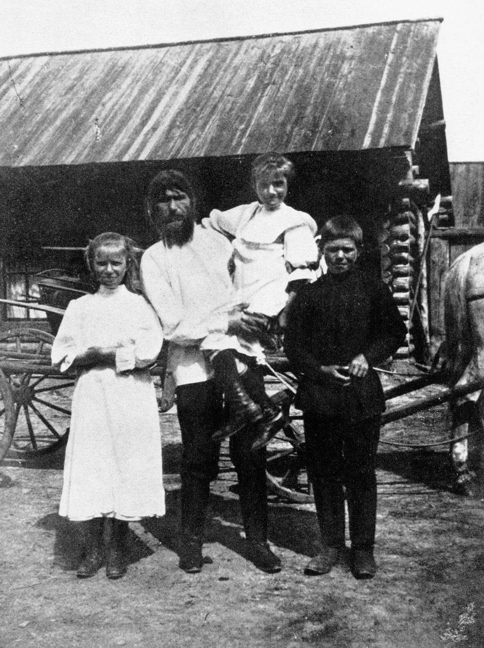 Rasputin ve ailesi Pokrovskoe