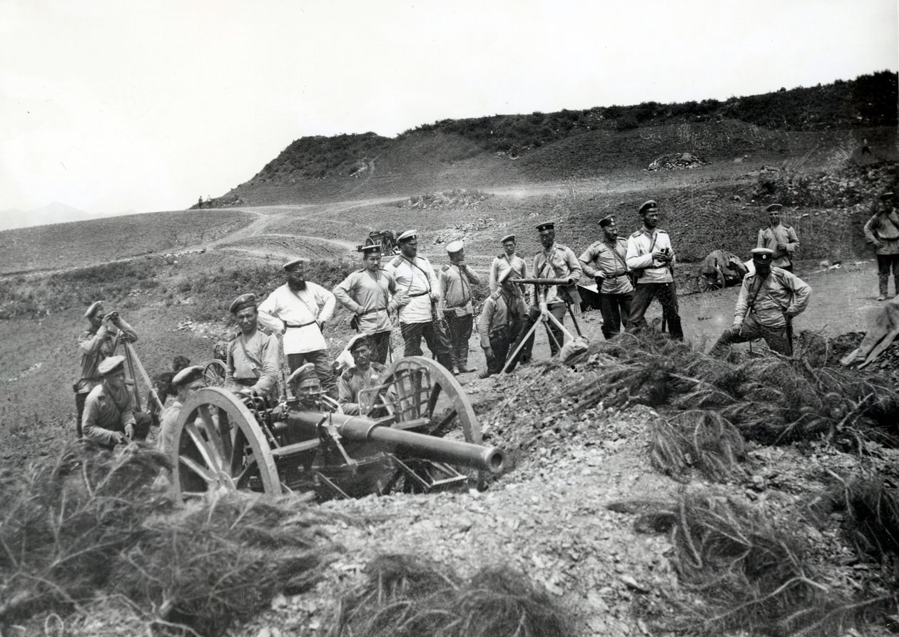 Rus-Japon savaşı sırasında Rus birlikleri, 1904 by Russian Photographer