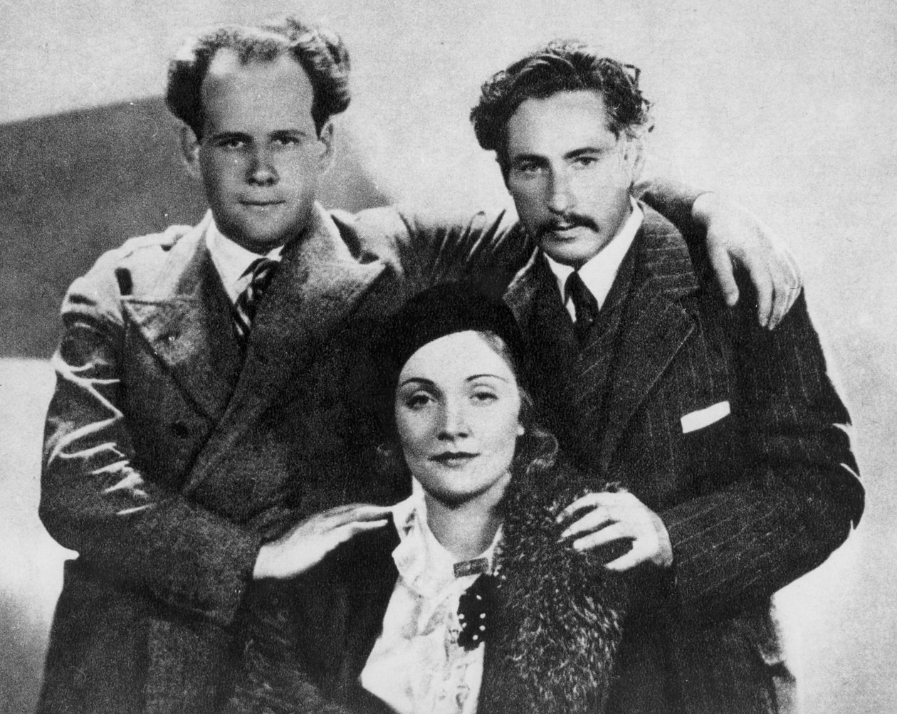 Sergei Eisenstein (1898-1948), Marlene Dietrich (1901-92) ve Joseph Sternberg (1894-1969) ile 1930