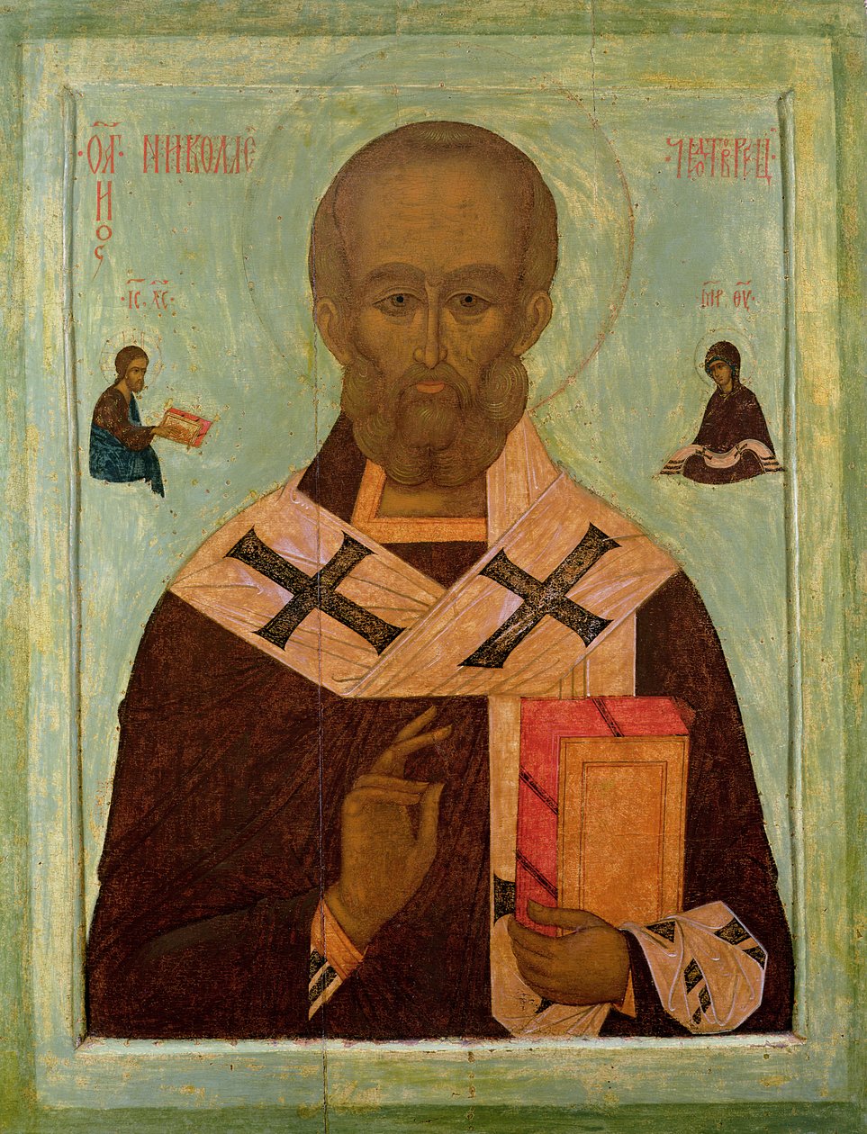 Aziz Nikolaos İkonu, Rus Okulu, 16. yüzyıl by Russian School