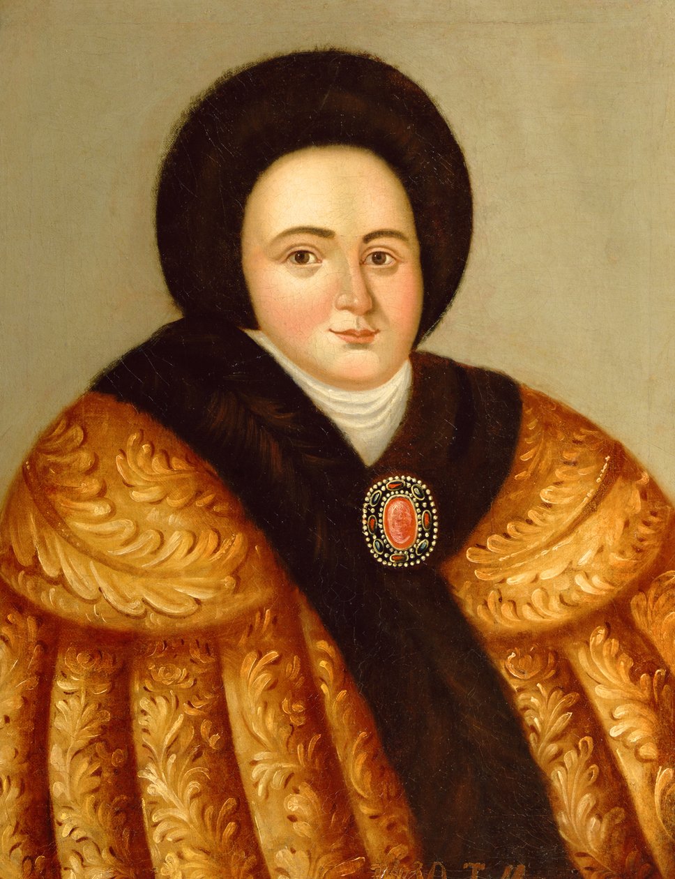 Portrait of Tsarina Evdokiya Lopukhina  by Russian School