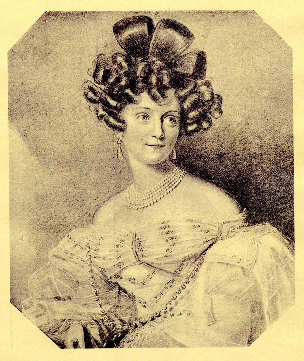 Prenses Carolyne zu Sayn-Wittgenstein, 1840 dolayları by Russian School