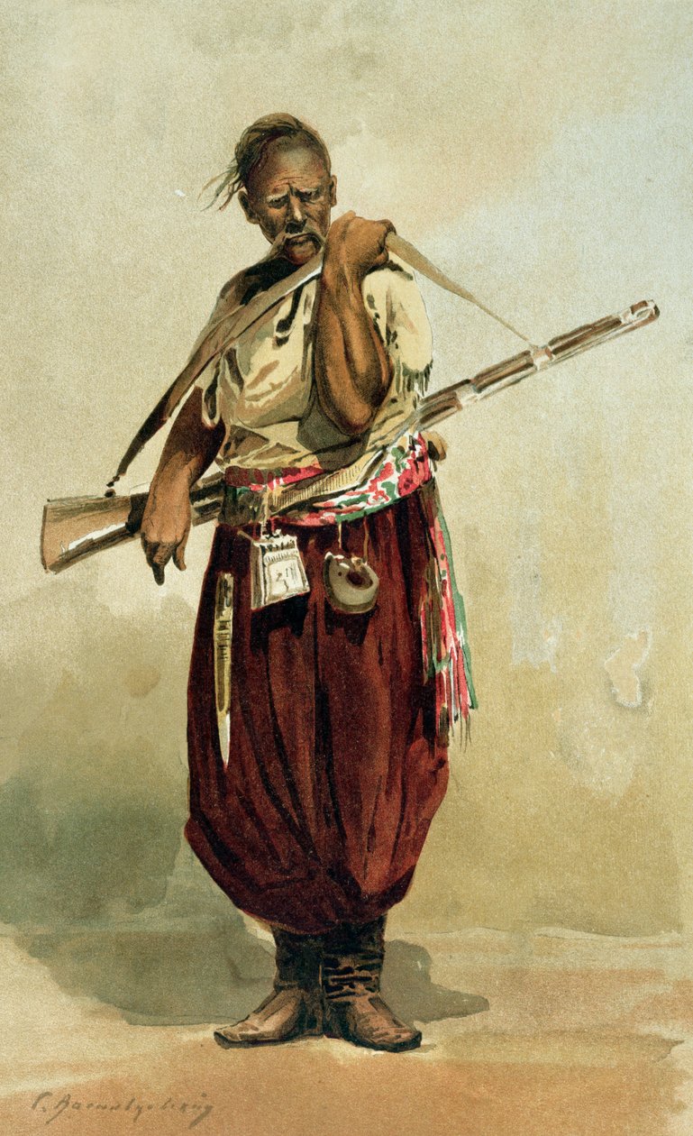 17. yüzyıl Zaporogue Kazak, 19. yüzyıl sonu by Russian School
