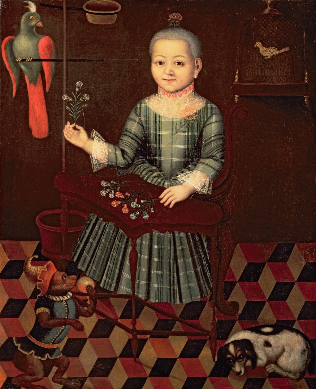 Küçük Bir Kızın Portresi by Russian School