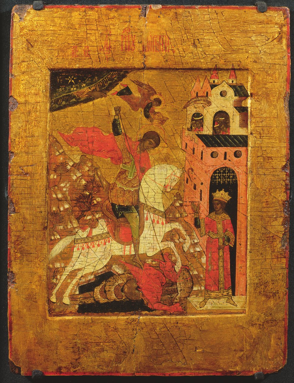 Aziz George ve Ejderha, simge by Russian School
