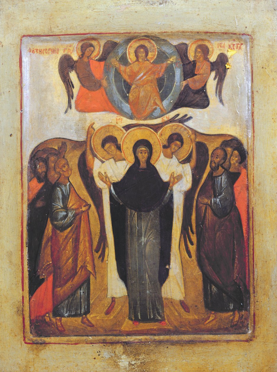 Yükseliş (panelde tempera ve altın varak) by Russian School