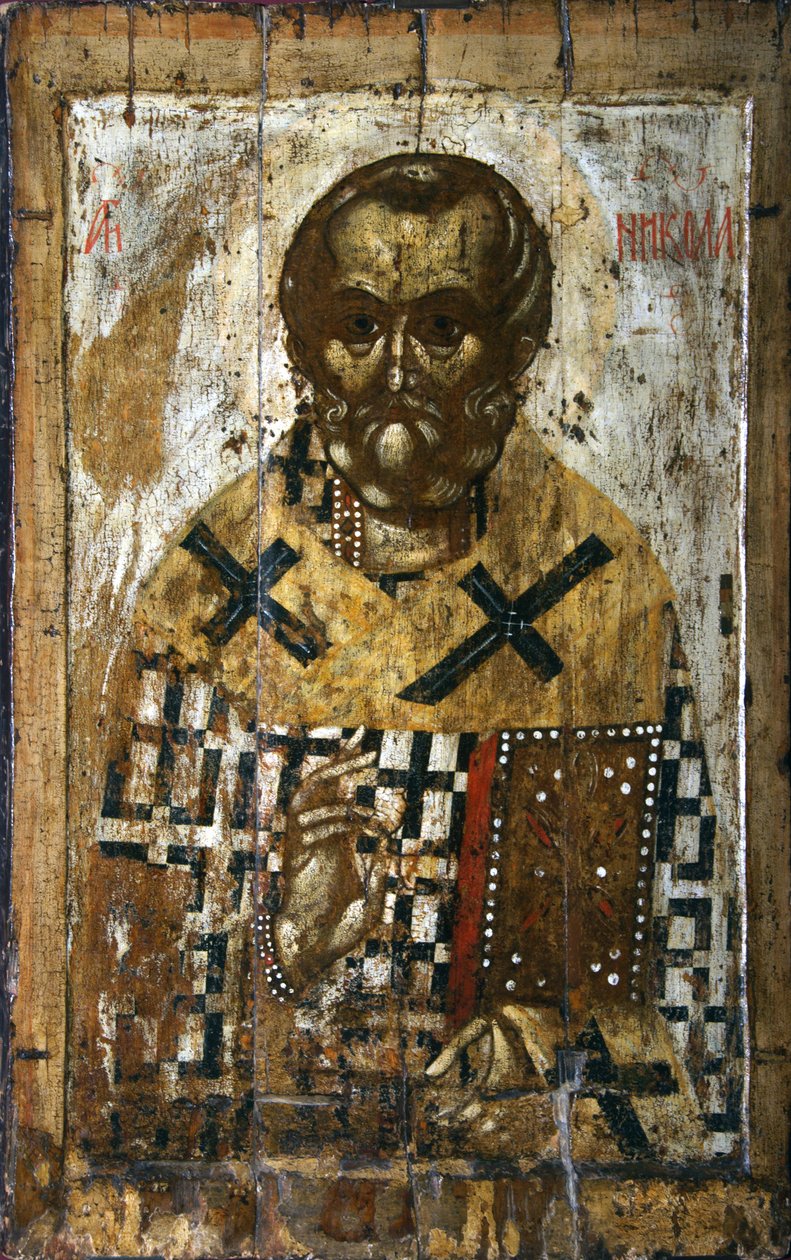 Aziz Nikolaos, 14. yüzyıl. by Russian icon.