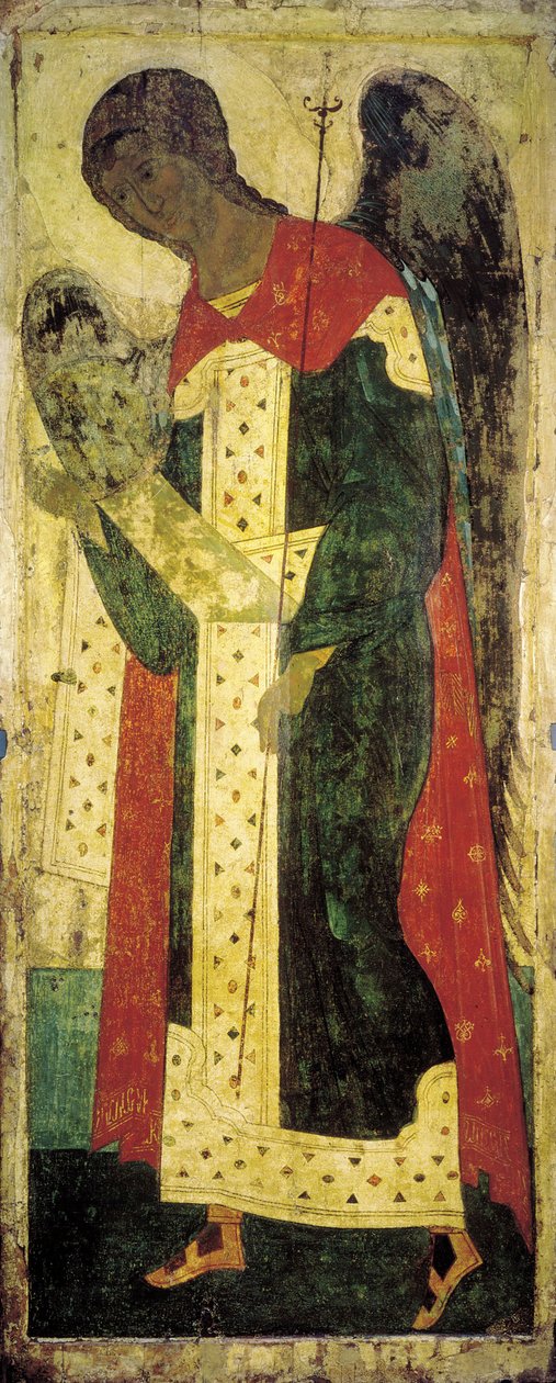 Başmelek Cebrail, 1408. by Russian icon.