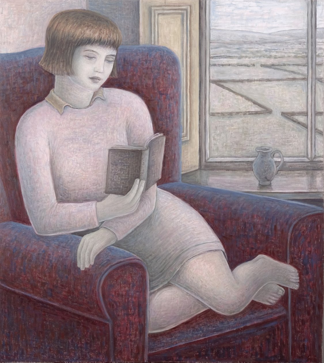 Koltukta Okuyan Kız, 2009 by Ruth Addinall
