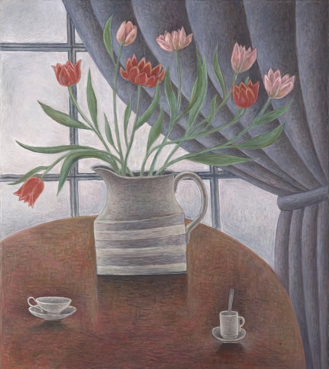 Laleler, Perde, Bardaklar, 2002 by Ruth Addinall