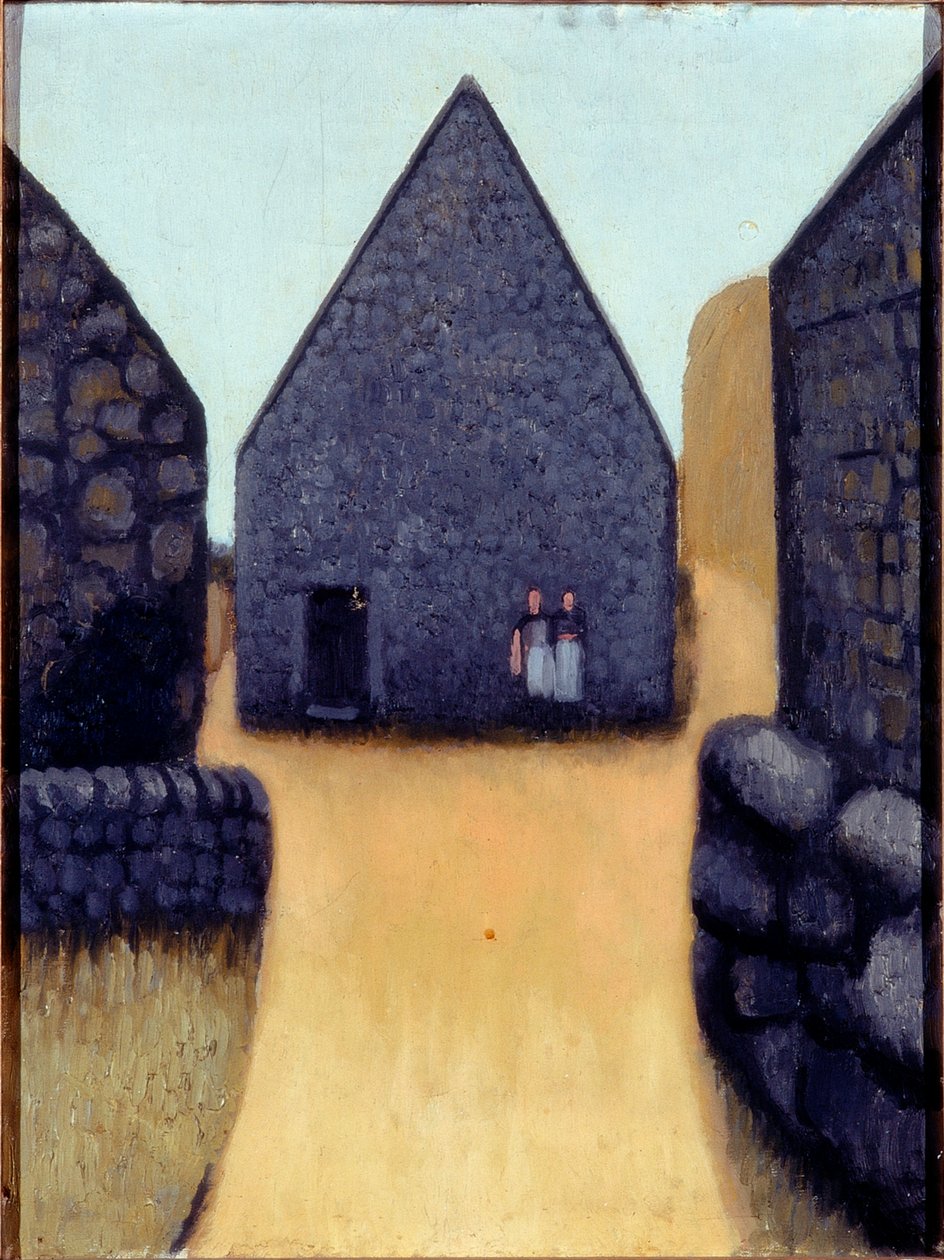 Trewithal Çiftliği (tuval üzerine yağlı boya) by Ruth Adams