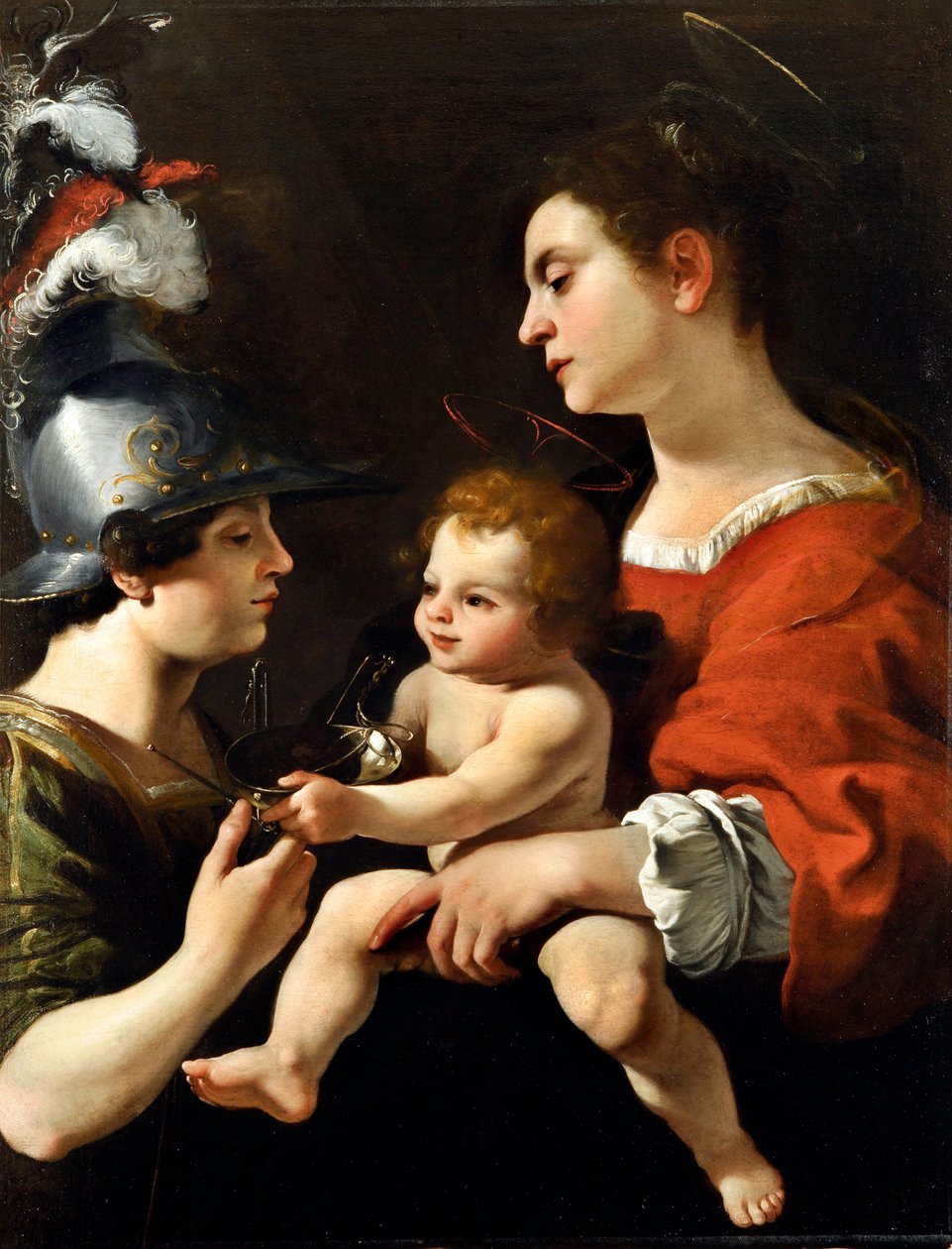 Çocuklu Madonna ve Başmelek Aziz Michael by Rutilio di Lorenzo Manetti