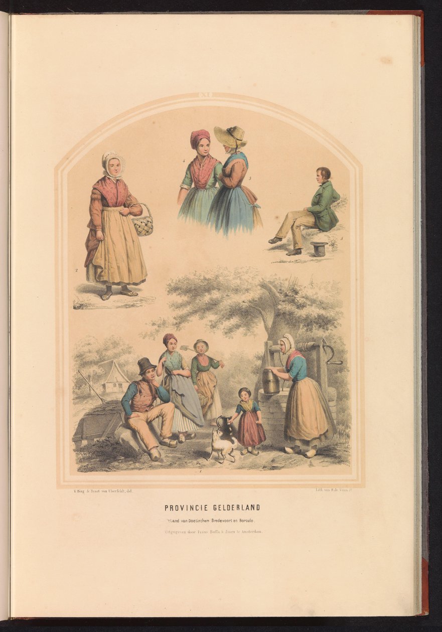 Gelderland eyaletinin geleneksel kostümü, 1857 Gelderland Eyaleti / 