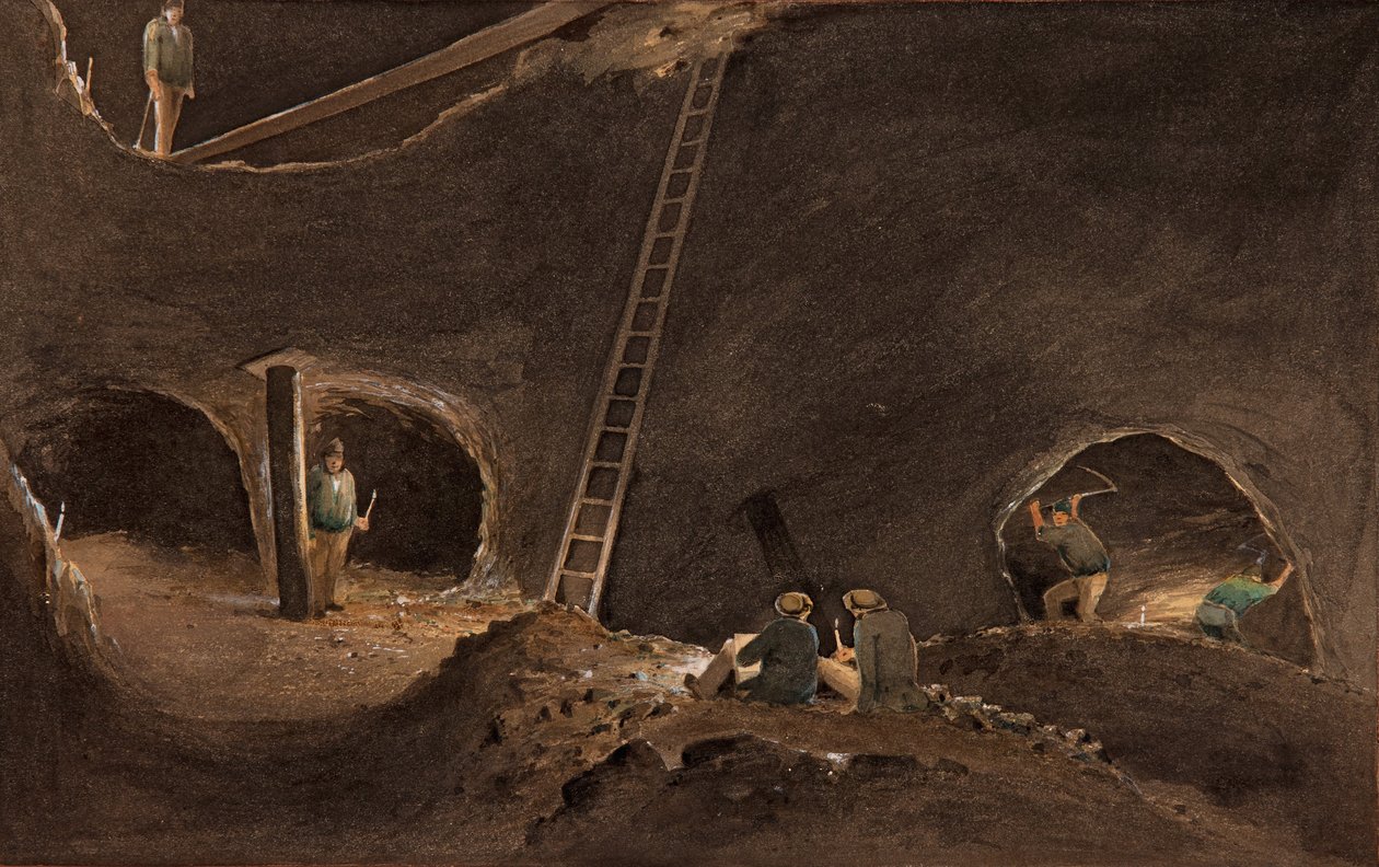 Nealess Durakları, Burra Burra Madeni, 12 Nisan 1847 by S. T. Gill