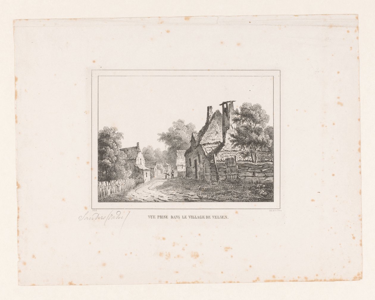 Velsen köyünde görüntüle Vue ödül dans le Village de Velsen (nesne üzerindeki başlık) by S.F. Sanders