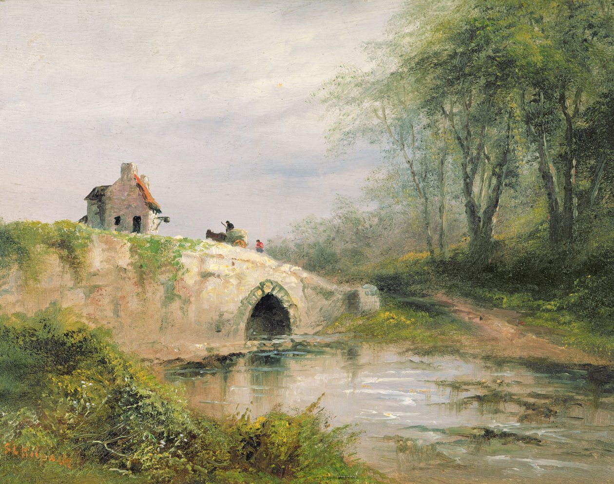 Bir nehir üzerinde köprü by S.L. Kilpack