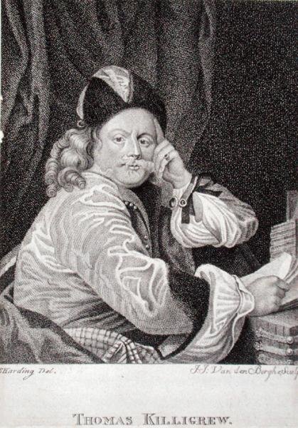 Thomas Killigrew (1612-83), J.J. Van den Bergh (gravür) by S. (after) Harding