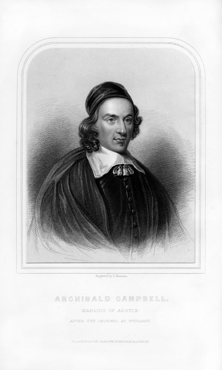 Archibald Campbell, 1. Argyll Markisi, İskoç devlet adamı, 1870. by S. Freeman