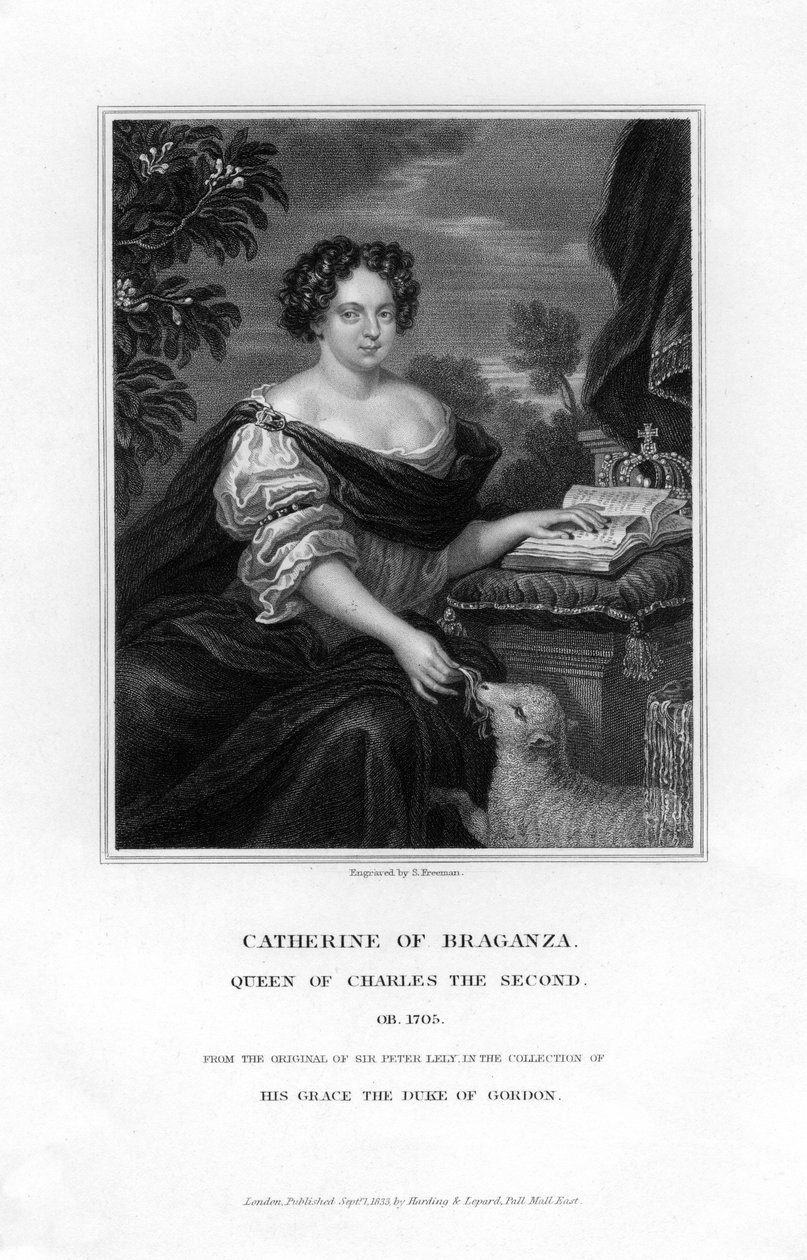 Bragançalı Catherine, II. Charles Kraliçesi, 1833. by S. Freeman