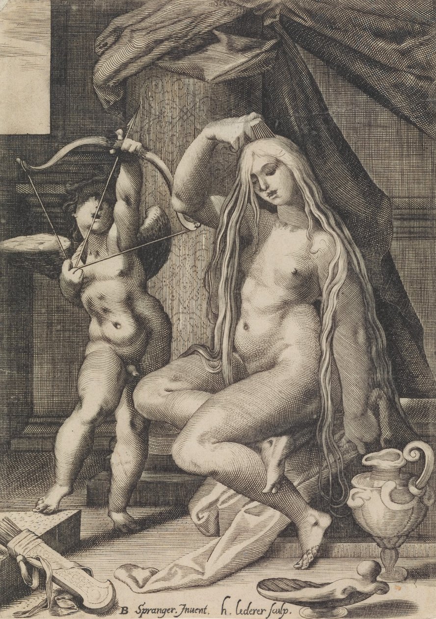 Venüs ve Aşk Tanrısı, 1571-1650. by Sadeler