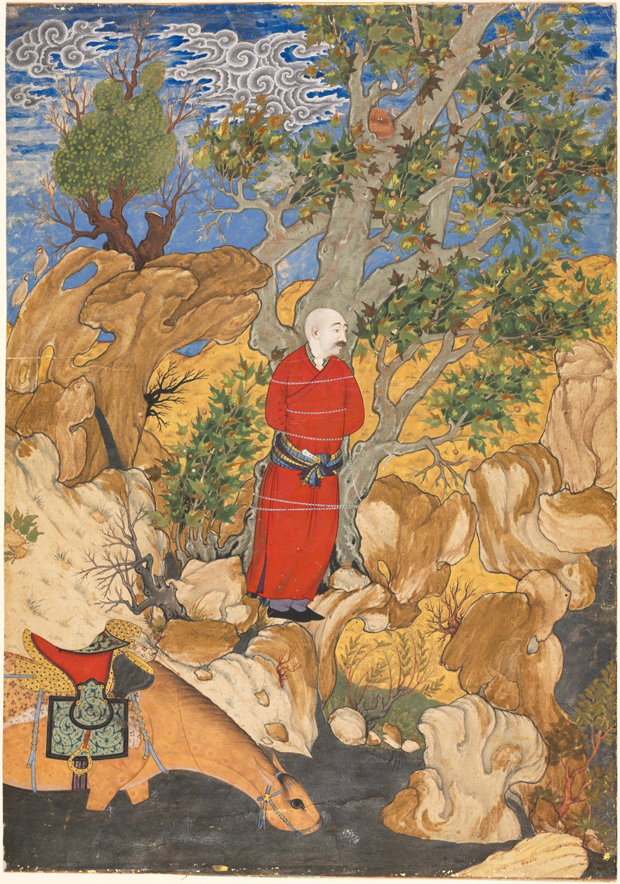 Aulad Bir Çınar Ağacına Bağlanmış, Firdevsî'nin Şehnâmesinden by Sadiqi Bek