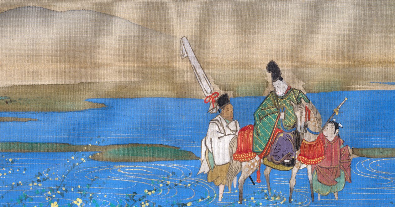 Six Jewel Rivers Mu-Tamagawa, yaklaşık 1839. by Sakai Oho